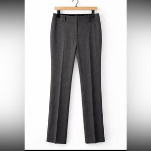 Anne Klein Gray Sheen Straight-Leg Dress Trousers Size 6